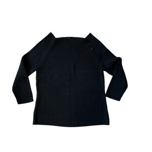 Women’s GAP sweater (ribbed knit with adorable neck detail). 3/4 sleeve length.
